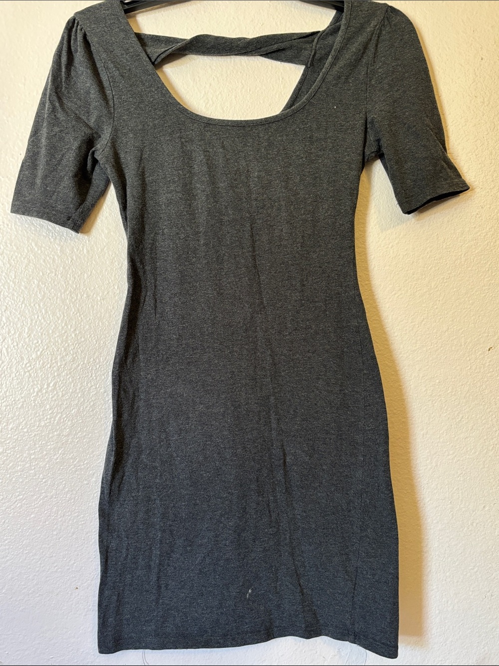 VTG 2011 Xhilaration Target Gray Twist Open Back Dress XS